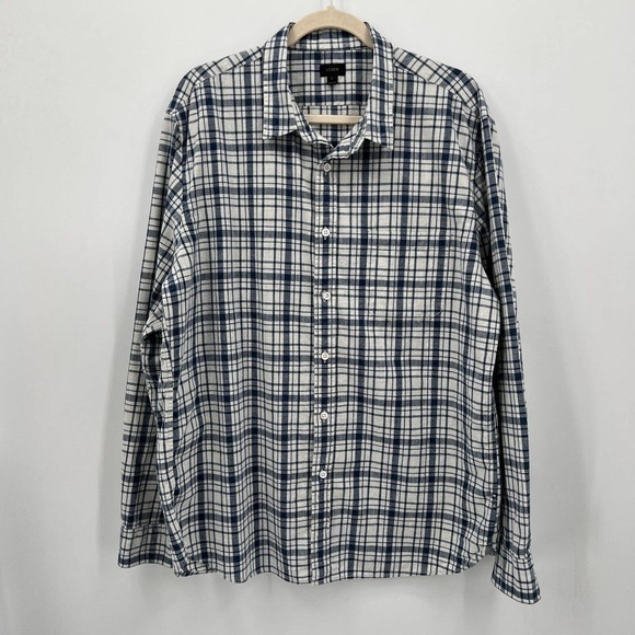 J Crew Button Up Shirt Plaid Long Sleeve Casual Woven - Picture 1 of 10
